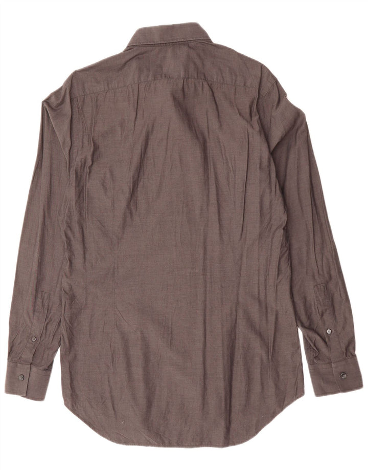 CALVIN KLEIN Camisa ajustada para hombre Talla 41 16 Grande Gris