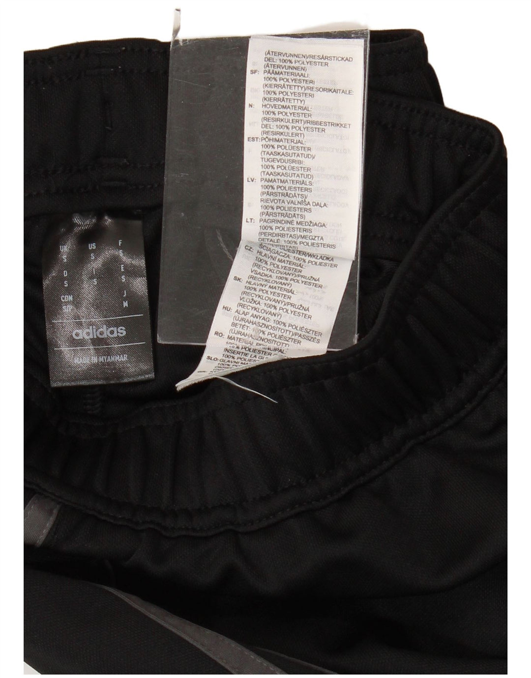 ADIDAS Pantalón Chándal Hombre Pequeño Poliéster Negro