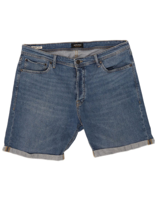 Jack & Jones Chris - Pantalones cortos vaqueros de corte relajado para hombre XL W38 Algodón azul
