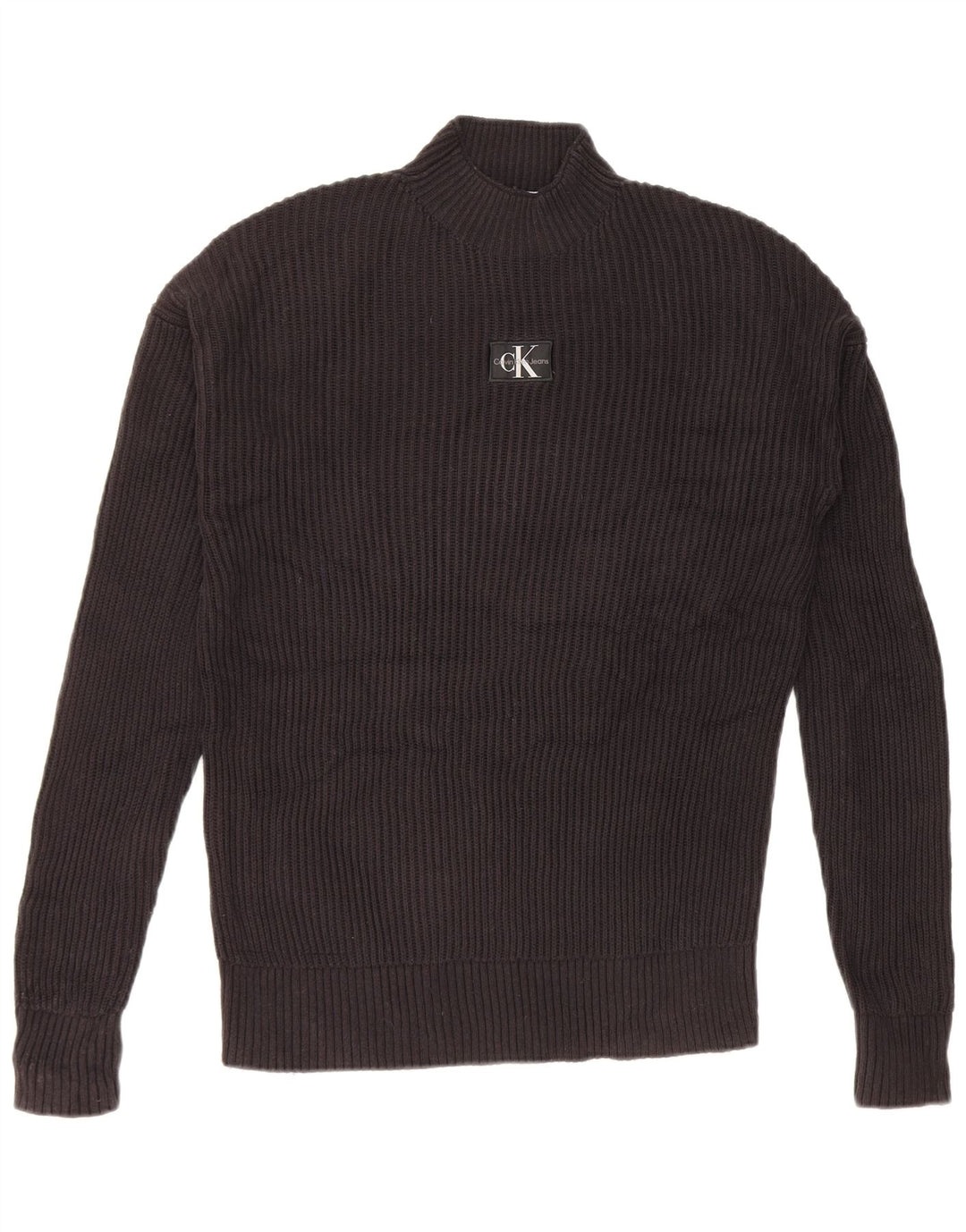 Calvin Klein Jeans - Jersey con cuello alto para hombre, talla grande, color negro