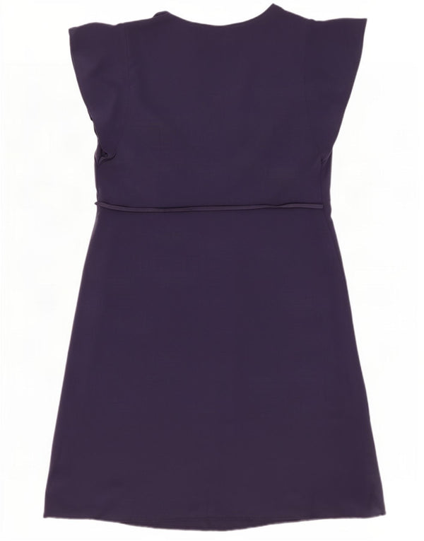 Marks & Spencer Vestido acampanado para mujer UK 46 Grande Poliéster azul marino