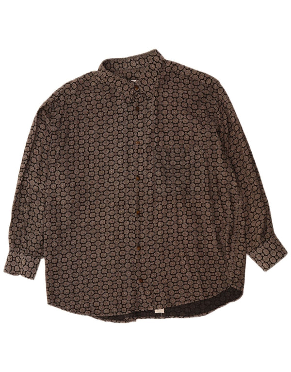 médico de cabecera. BELLINI & COMPANY Camisa Hombre Mediana Viscosa Geométrica Negra