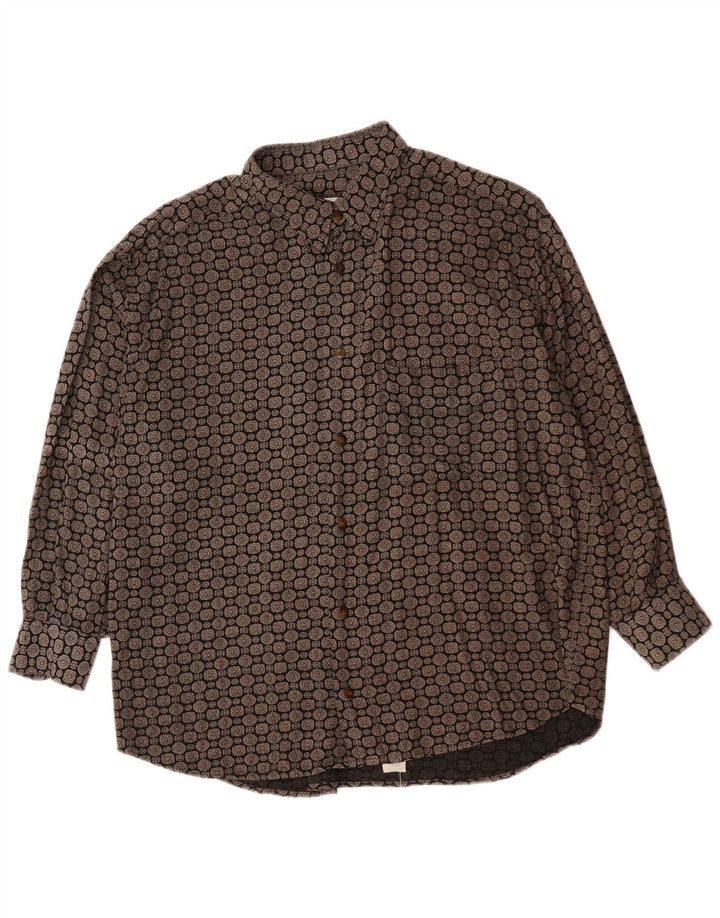 médico de cabecera. BELLINI & COMPANY Camisa Hombre Mediana Viscosa Geométrica Negra