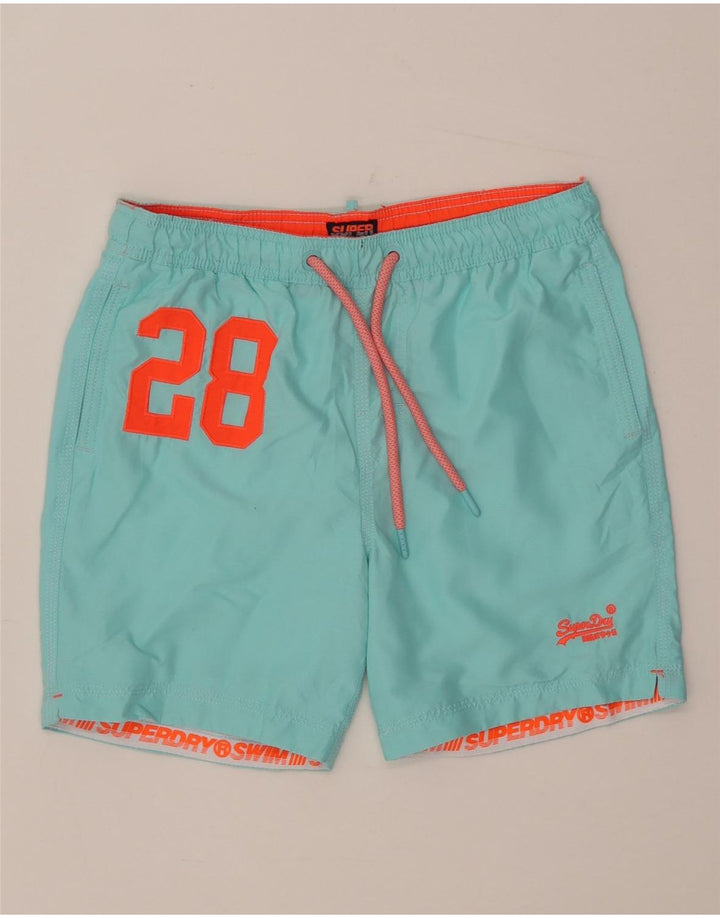 Superdry Shorts De Baño Gráficos Para Hombre Poliéster Azul Medio