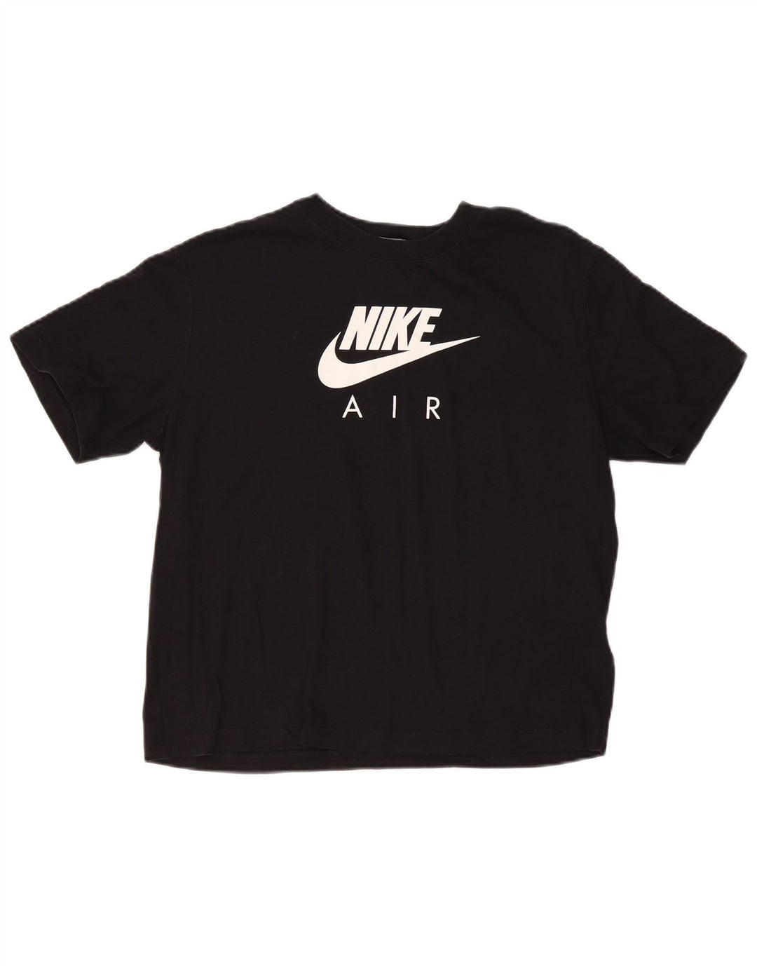 Nike Camiseta gráfica extragrande para mujer UK 10 Small Black Cotton