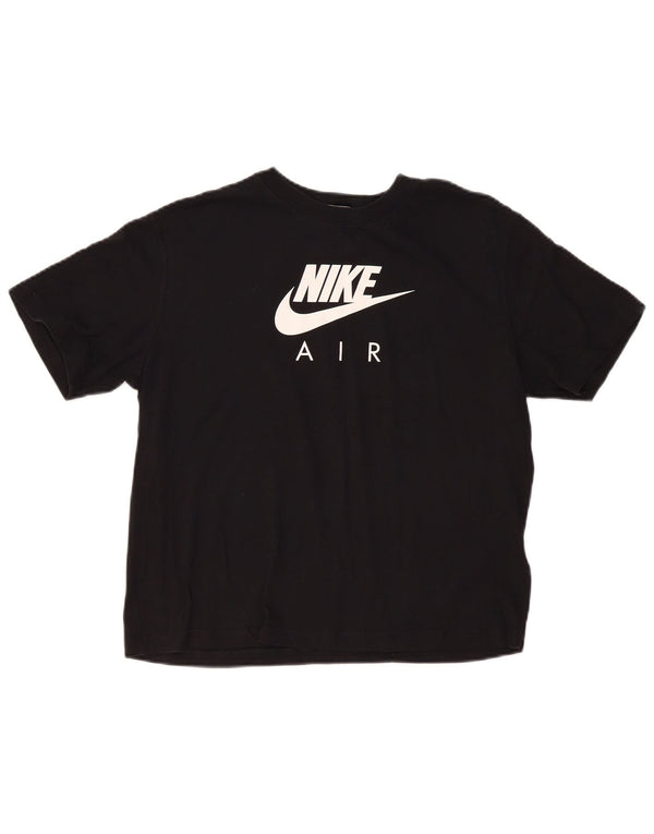 Nike Camiseta gráfica extragrande para mujer UK 10 Small Black Cotton