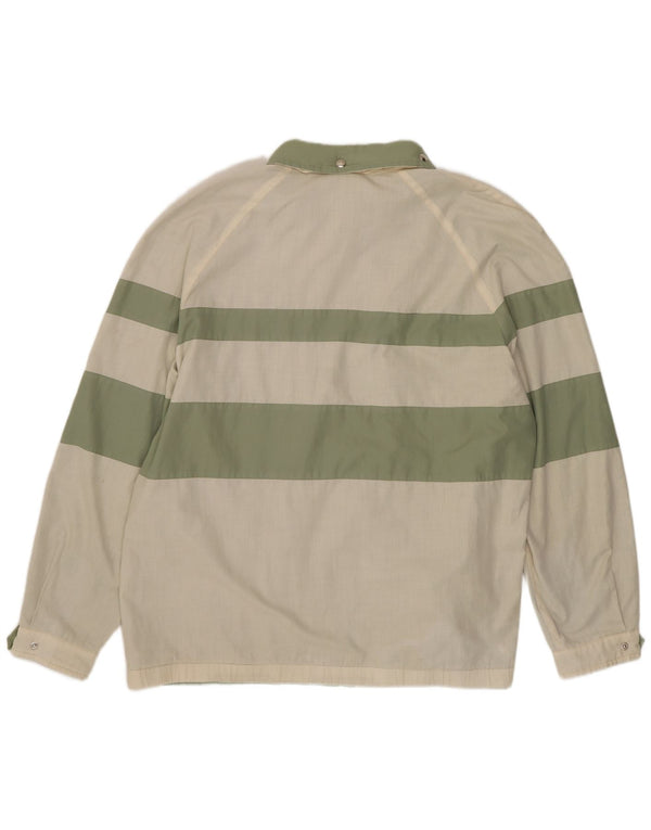 Chaqueta reversible con capucha vintage para hombre IT 52 XL Bloque de color verde