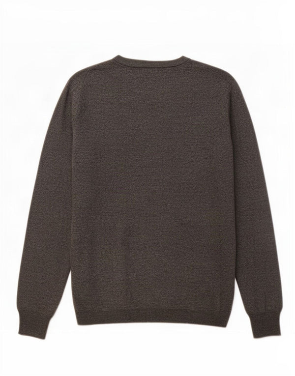 Massimo Dutti Jersey con Cuello en V para Mujer UK 46 Large Gris Argyle/Diamond