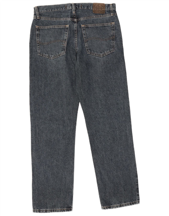 Vaqueros rectos de corte regular para hombre Lee W32 L30 Algodón azul