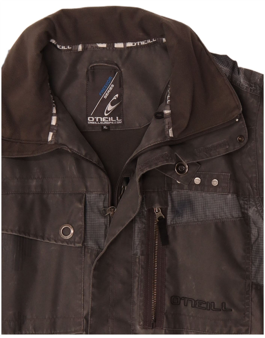 O'Neill Chaqueta cortavientos para hombre UK 42 XL Gris Colorblock