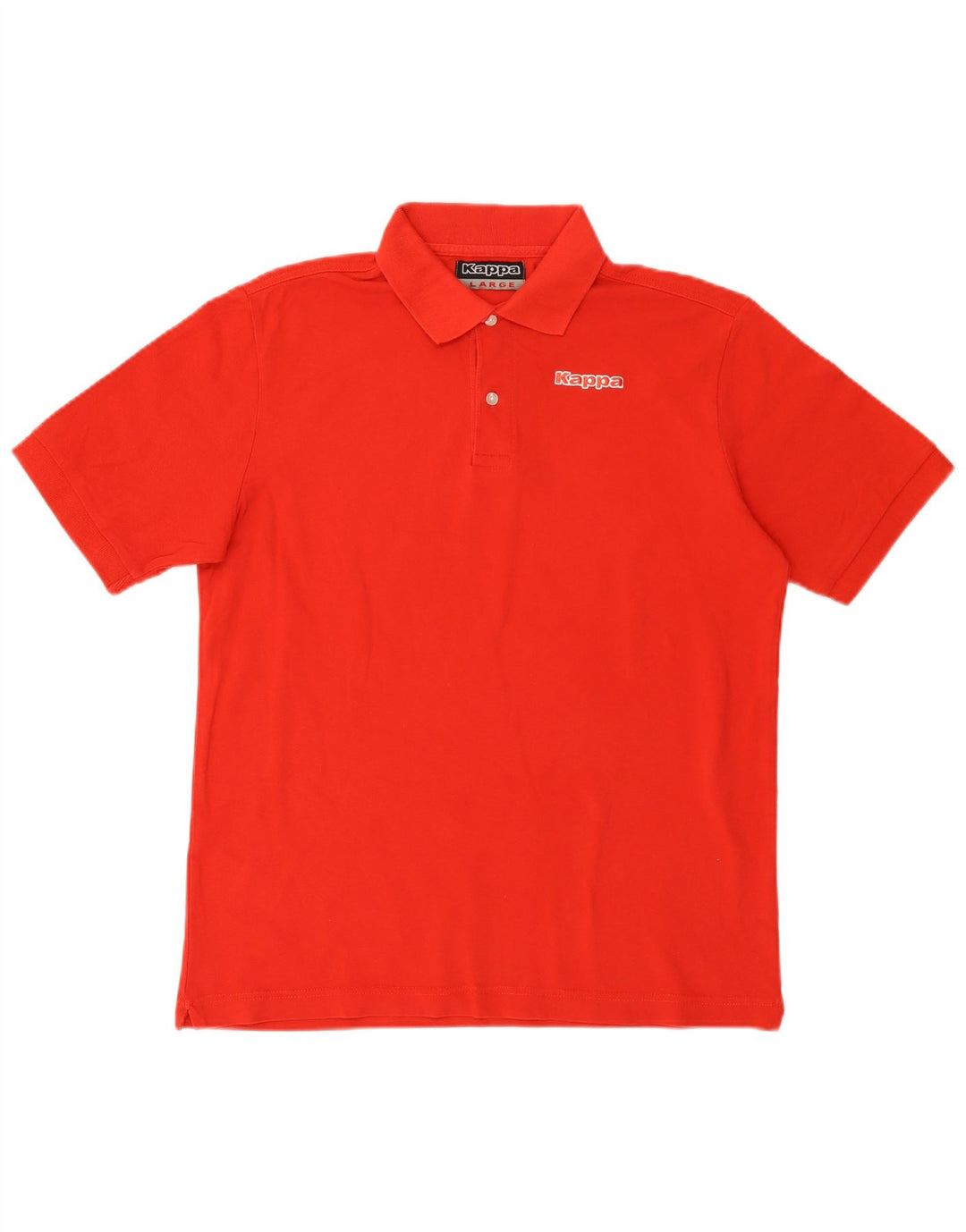 Kappa Polo Hombre Grande Rojo Algodón