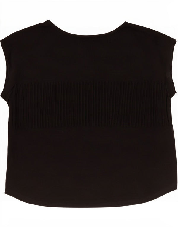 Guess Camiseta gráfica extragrande para mujer UK 10 Small Black Animal Print