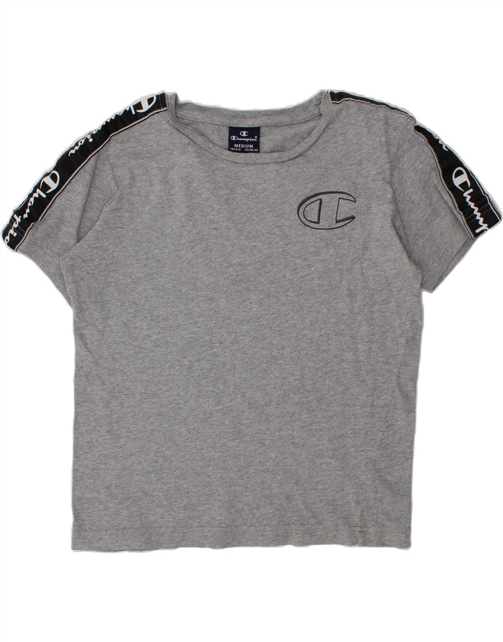 CHAMPION Boys Graphic T-Shirt Top 9-10 Years Medium  Grey Vintage Champion and Second-Hand Champion from Messina Hembry 