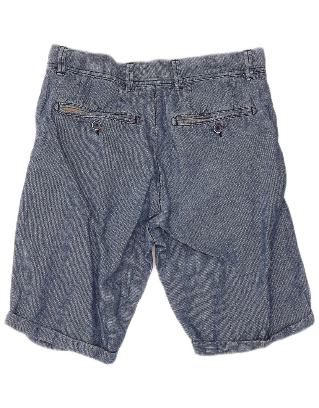 Refrigiwear Pantalones cortos chinos regulares para mujer W30 Algodón azul medio