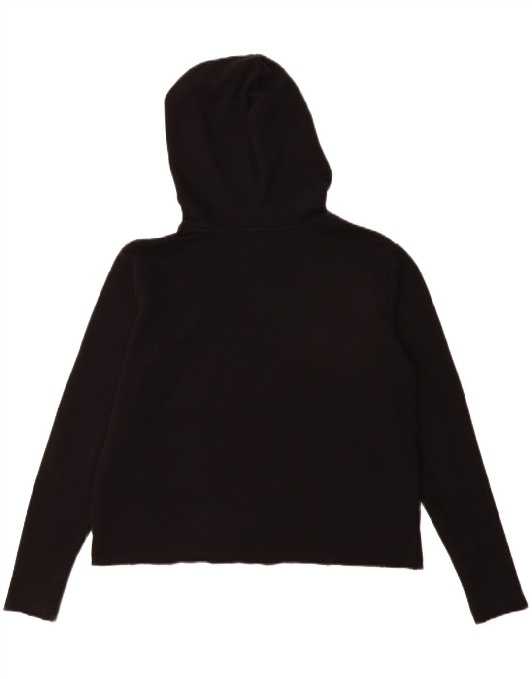 WRANGLER Sudadera con capucha gráfica de gran tamaño para mujer Reino Unido 10 Pequeño Algodón negro