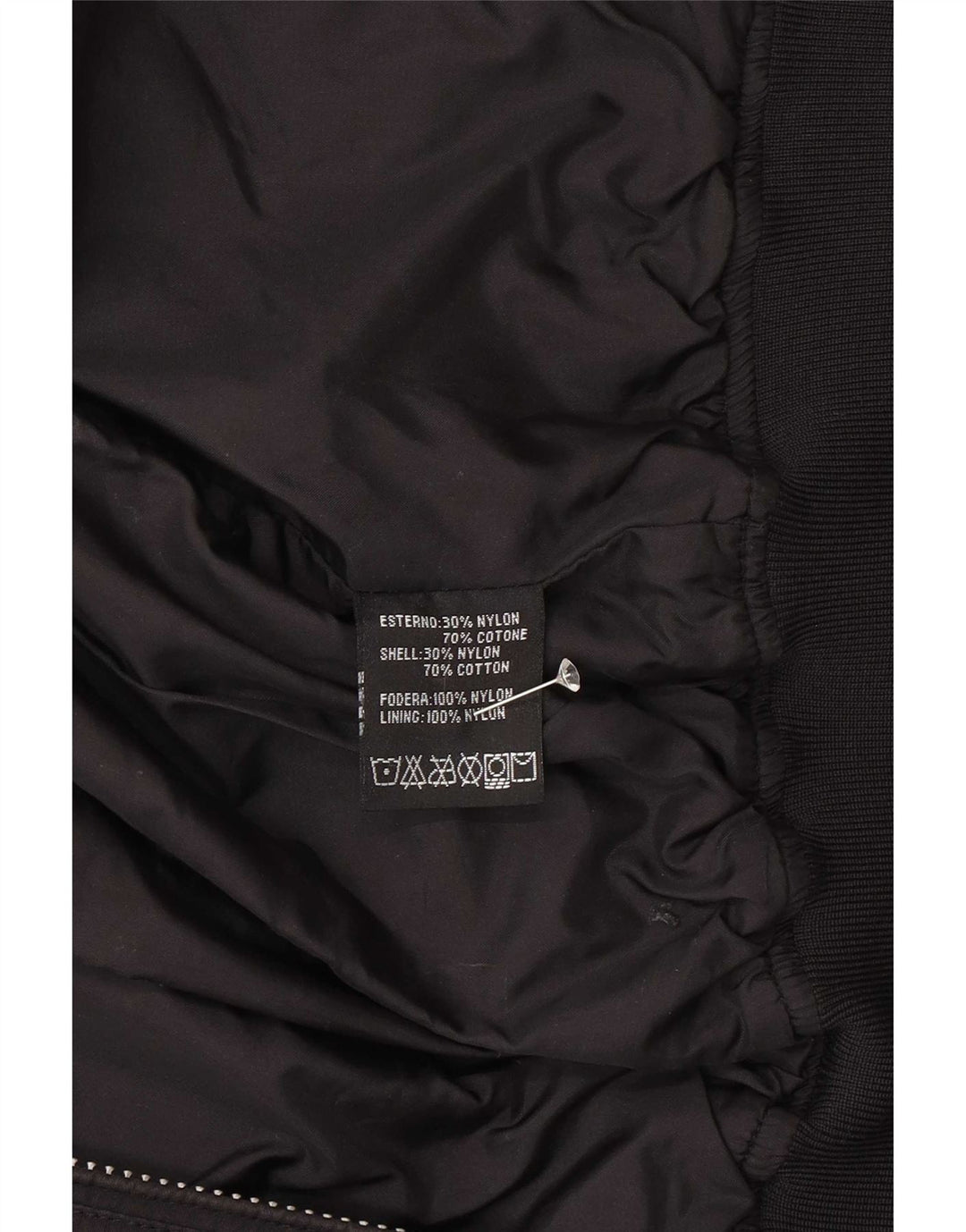Refrigue Cazadora bomber para niño 13-14 años Nylon negro