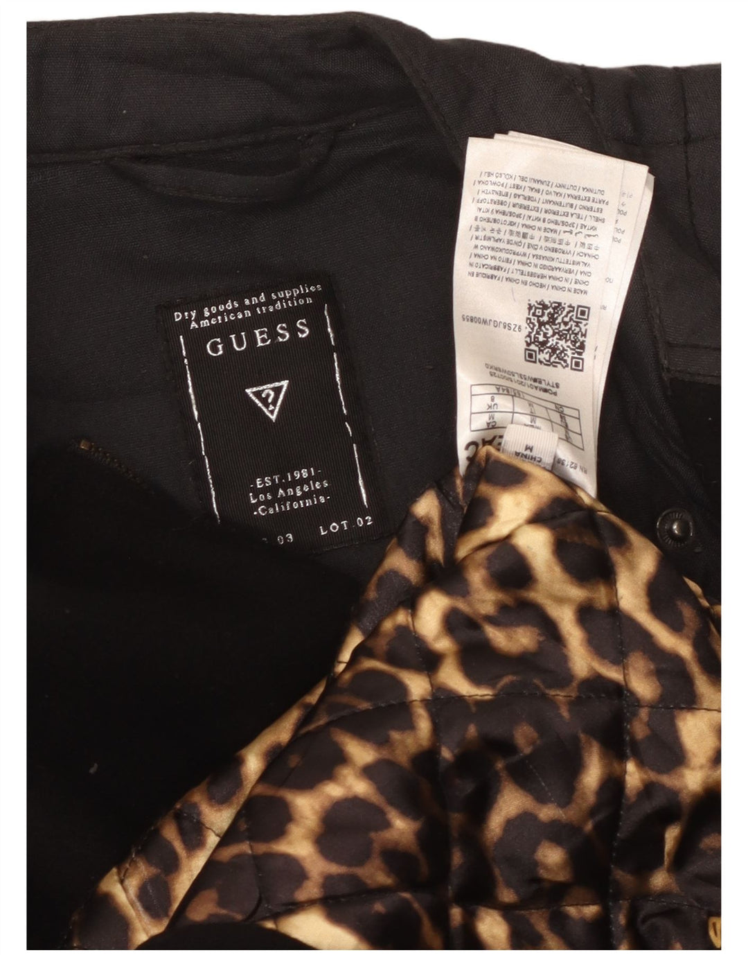 Guess Abrigo para mujer UK 8 Small Lana negra