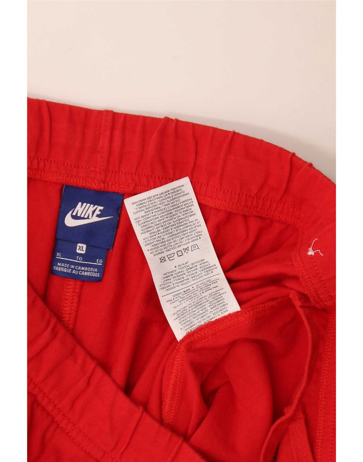 Nike Pantalones cortos deportivos para hombre XL Rojo Algodón