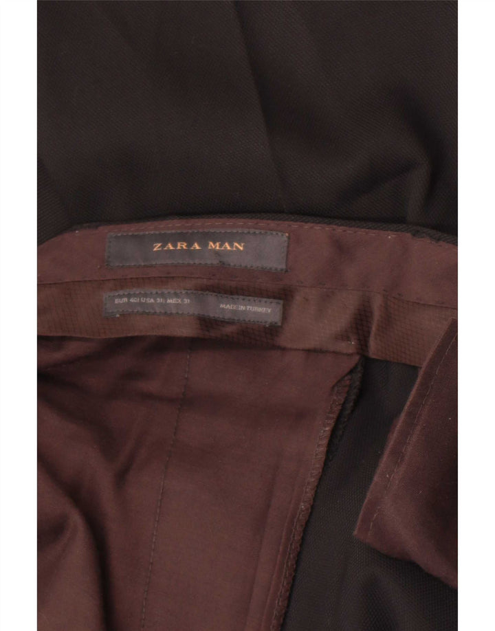 Zara Mens Slim Chino Pantalones EU 40 Medium W31 L32 Negro