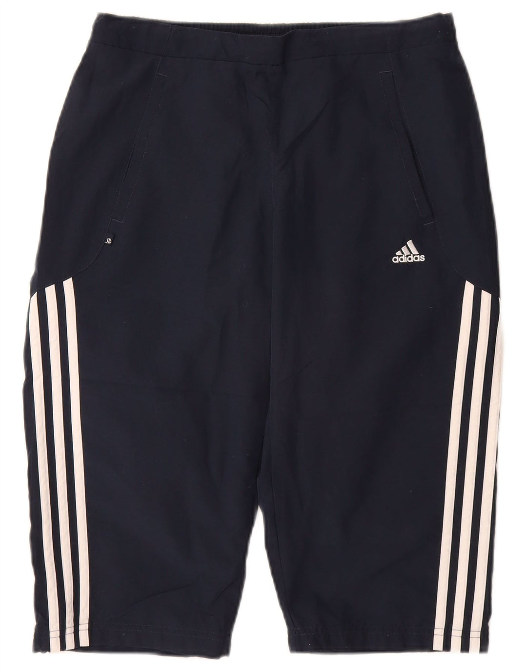 Adidas Bermudas deportivas para mujer UK 12 Medium Azul marino Poliéster