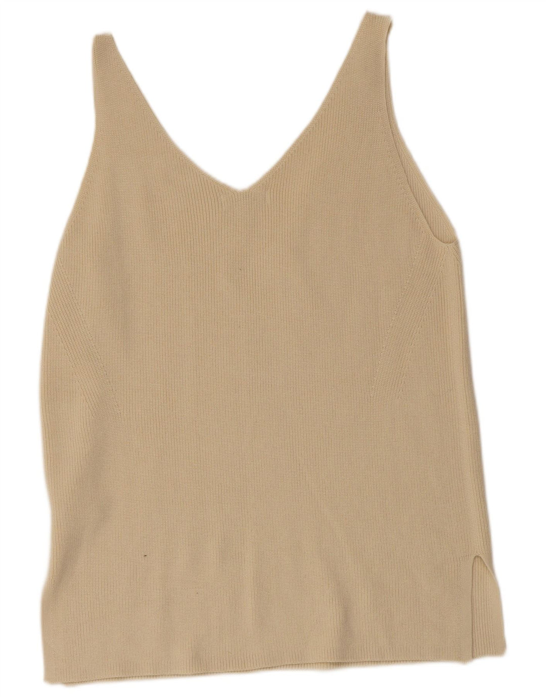 Marks & Spencer - Camiseta sin mangas para mujer, talla 40, talla grande, algodón beige