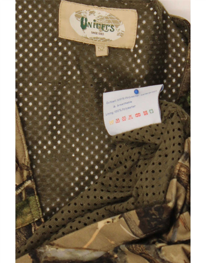 Univers Chaleco utilitario con estampado abstracto para hombre IT 52 XL Poliéster caqui