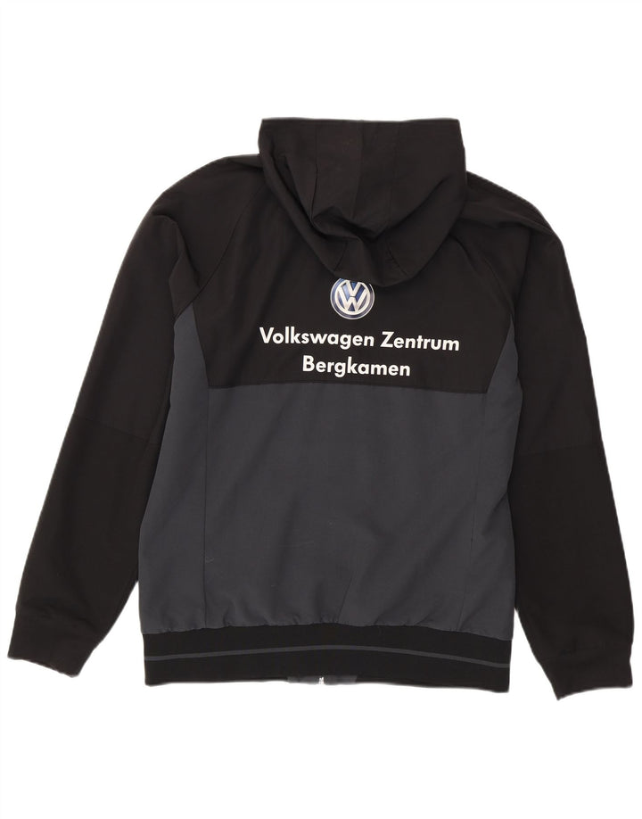 Adidas Hombre Chaqueta De Chándal Con Capucha Y Estampado Gráfico Bloque De Color Negro Mediano