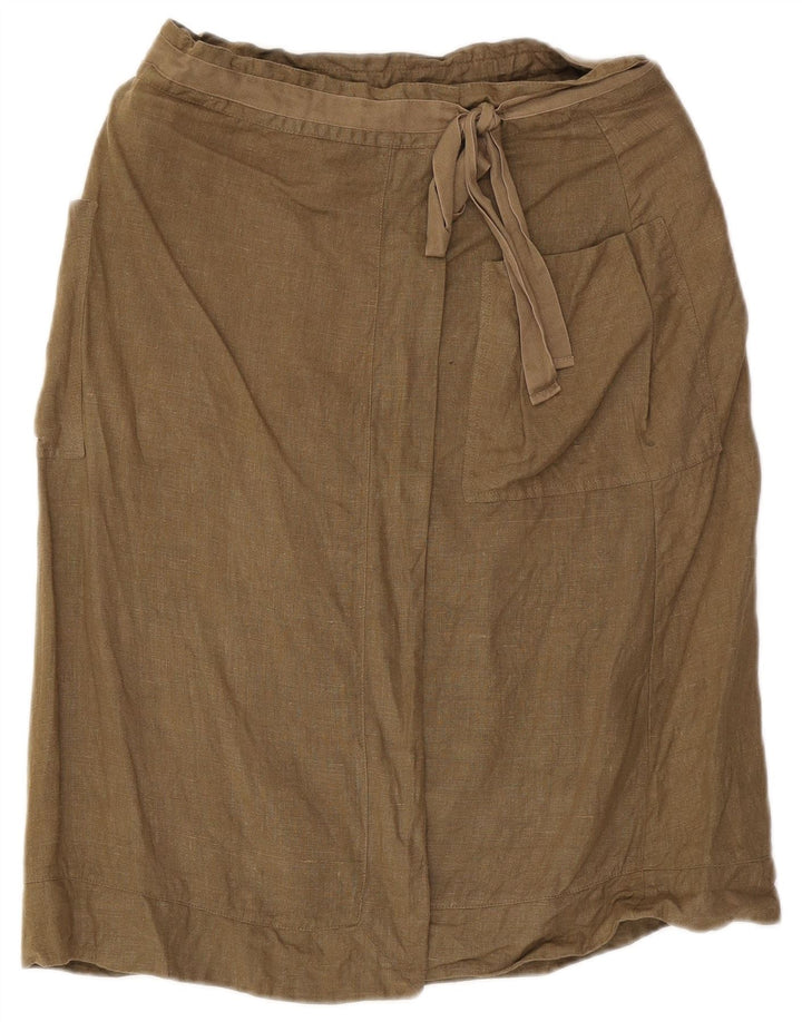 Sasha Falda Cargo para Mujer UK 12 Medium W29 Caqui Lino