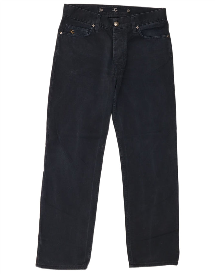 Vaqueros rectos para hombre Fay W32 L29 Algodón azul marino