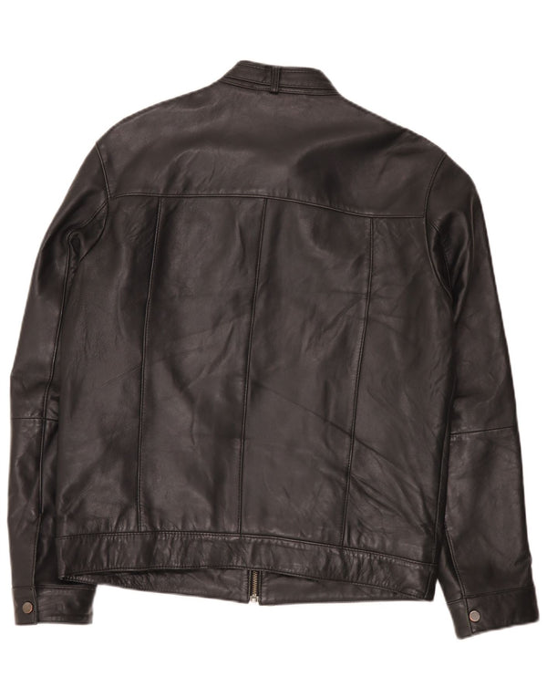Bata Chaqueta de cuero para hombre UK 42 XL Negro