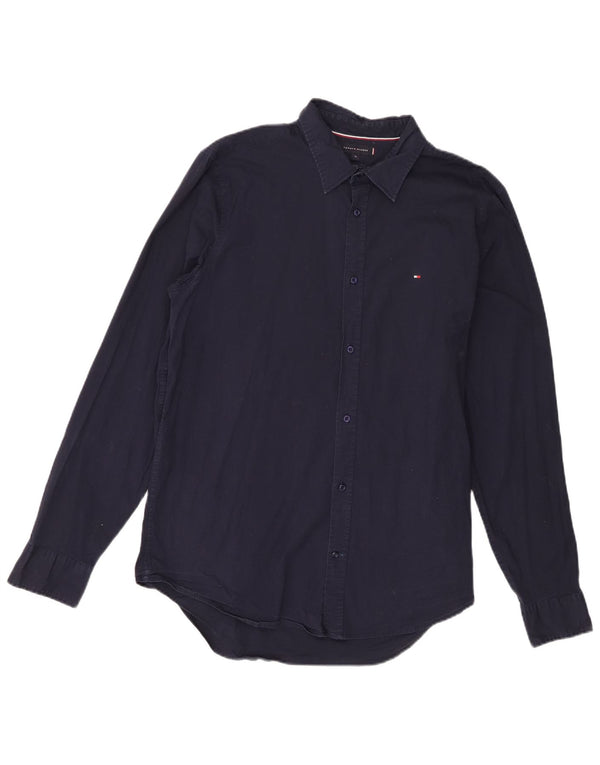 Camisa Tommy Hilfiger Hombre Slim Fit XL Algodón Azul Marino
