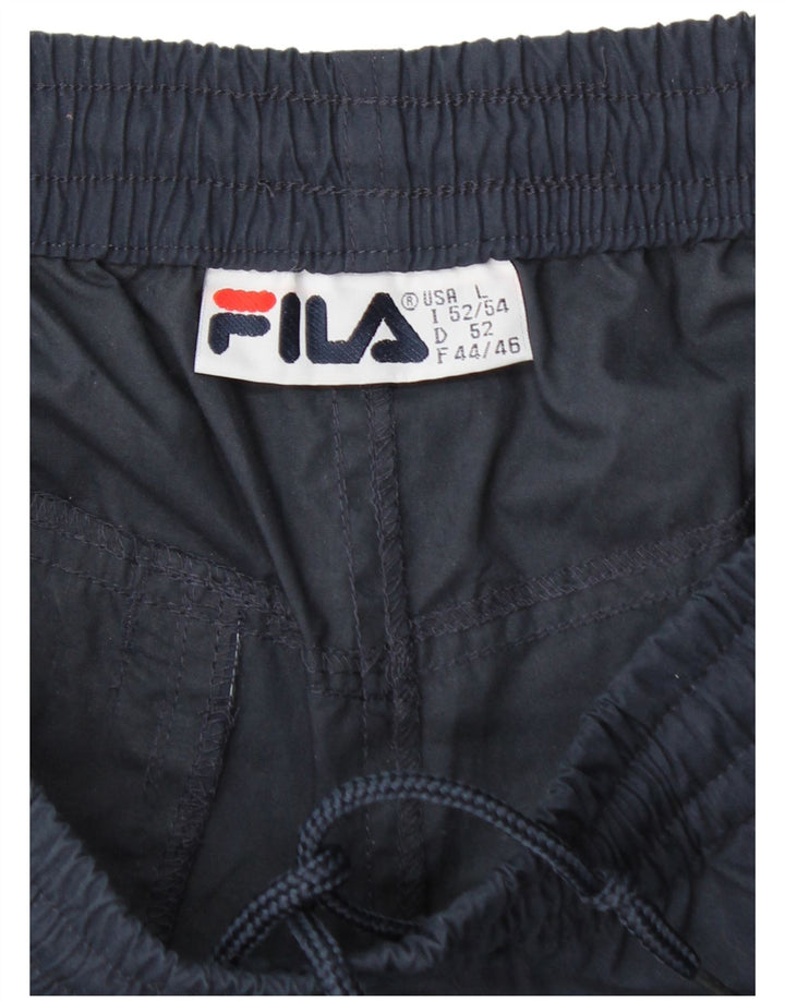Fila Mens Capri Chándal Pantalones Grande Azul Marino Poliéster