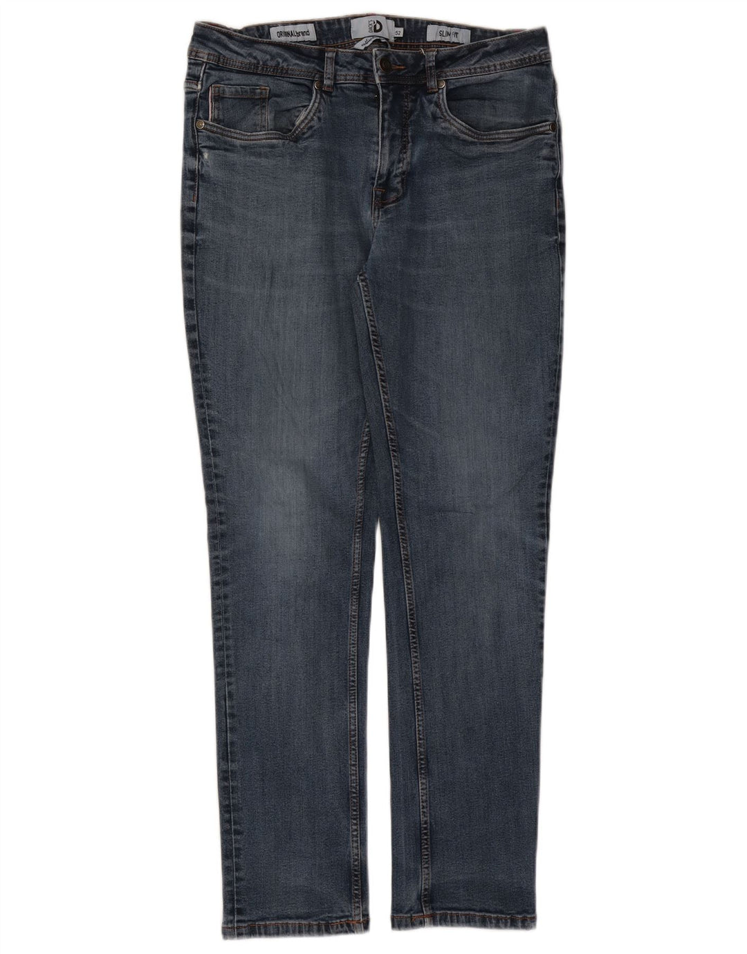Dack's Jeans ajustados para hombre IT 52 XL W36 L30 Algodón azul
