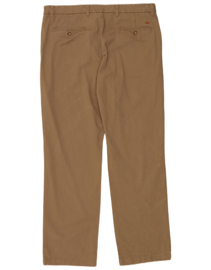 DOCKERS Pantalón chino recto para hombre W38 L34 Algodón beige