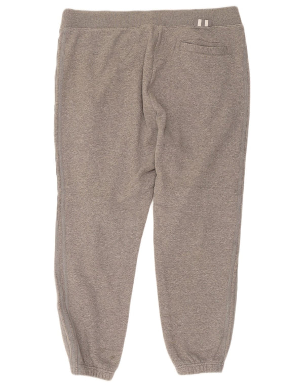 Adidas Hombre Pantalones De Chándal Joggers XL Gris Algodón Moteado