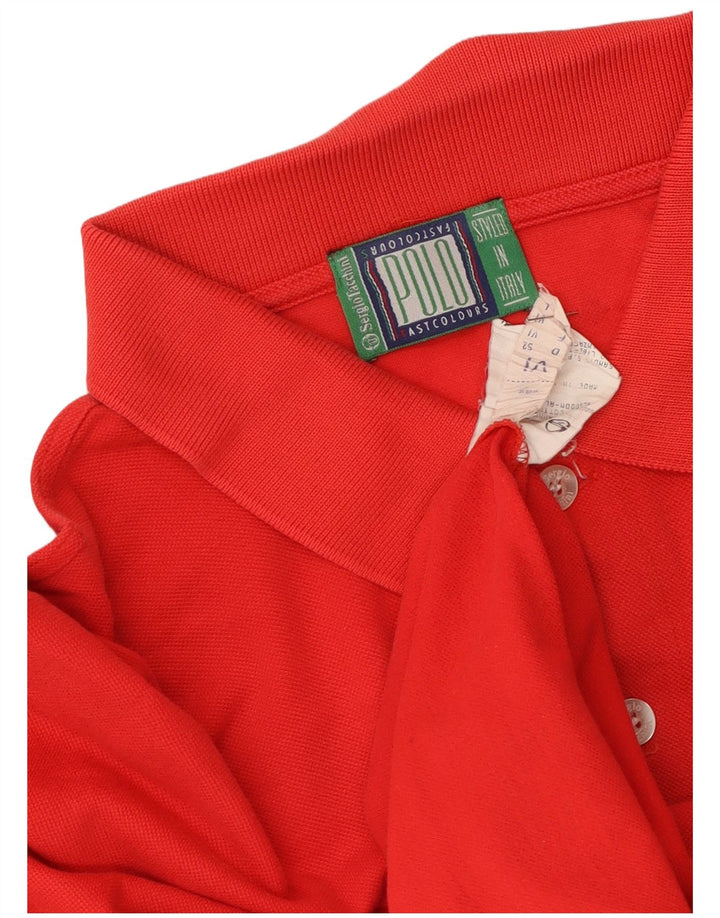 Sergio Tacchini Polo Hombre Grande Algodón Rojo