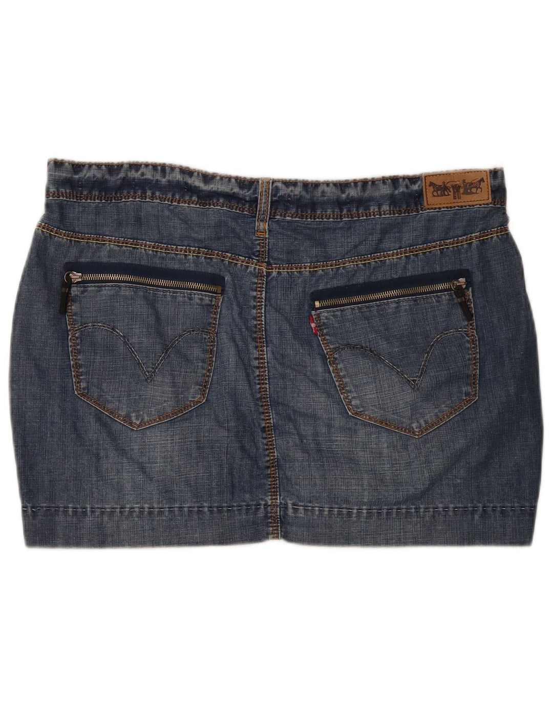 Levi's Minifalda Vaquera Mujer W38 XL Azul