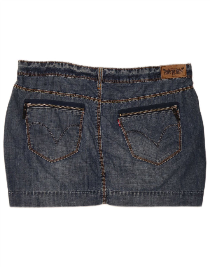 Levi's Minifalda Vaquera Mujer W38 XL Azul