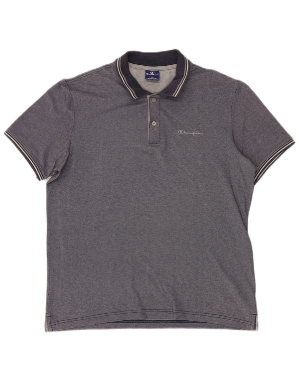 Champion Polo Hombre Azul Marino Medio Colorblock
