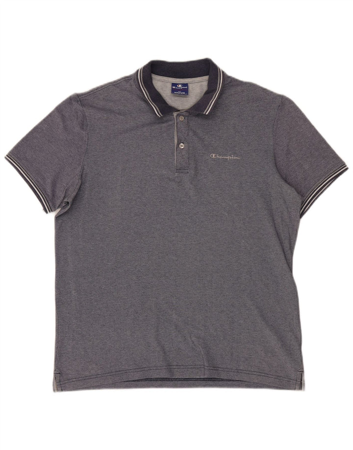 Champion Polo Hombre Azul Marino Medio Colorblock