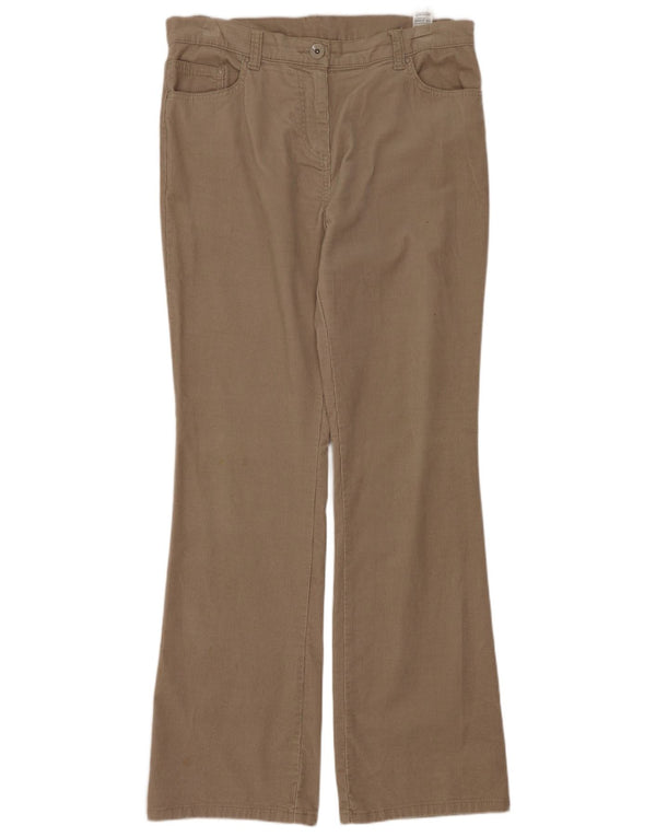 Marks & Spencer Pantalones de pana con corte de bota para mujer UK 40 Medium W32 L30 Beige