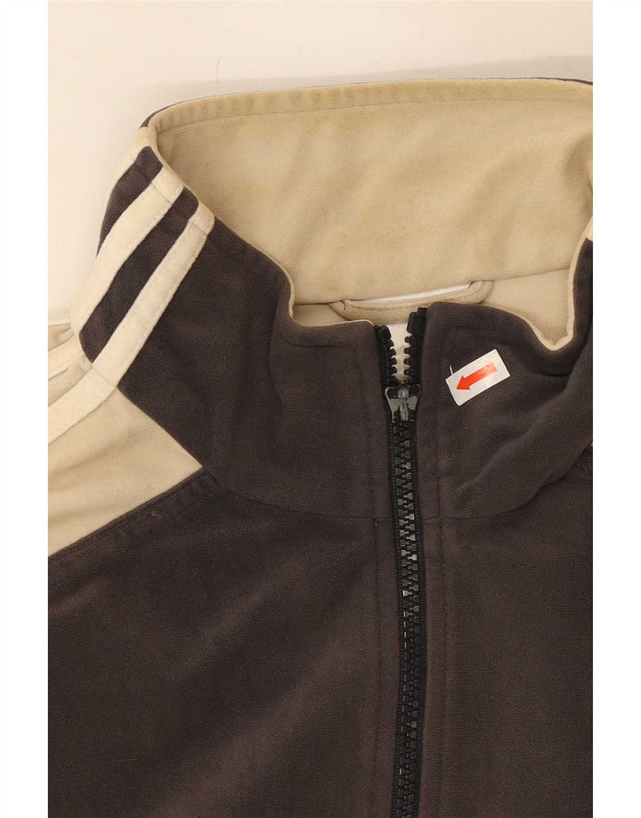 Adidas - Chaqueta de chándal para hombre, talla 38/40, color gris medio, poliéster