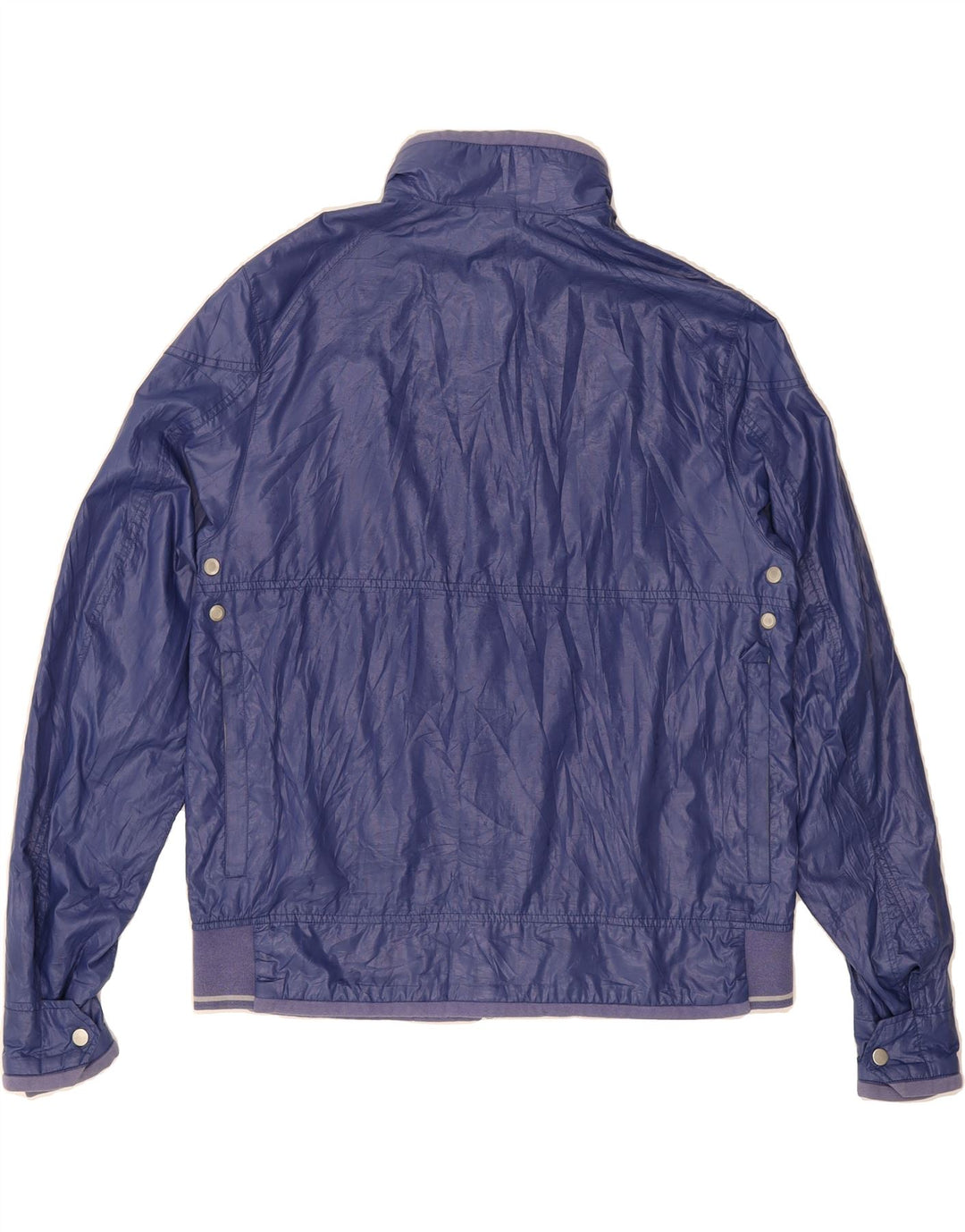 BELSTAFF Womens Rain Jacket UK 18 XL Blue Nylon Vintage Belstaff and Second-Hand Belstaff from Messina Hembry 