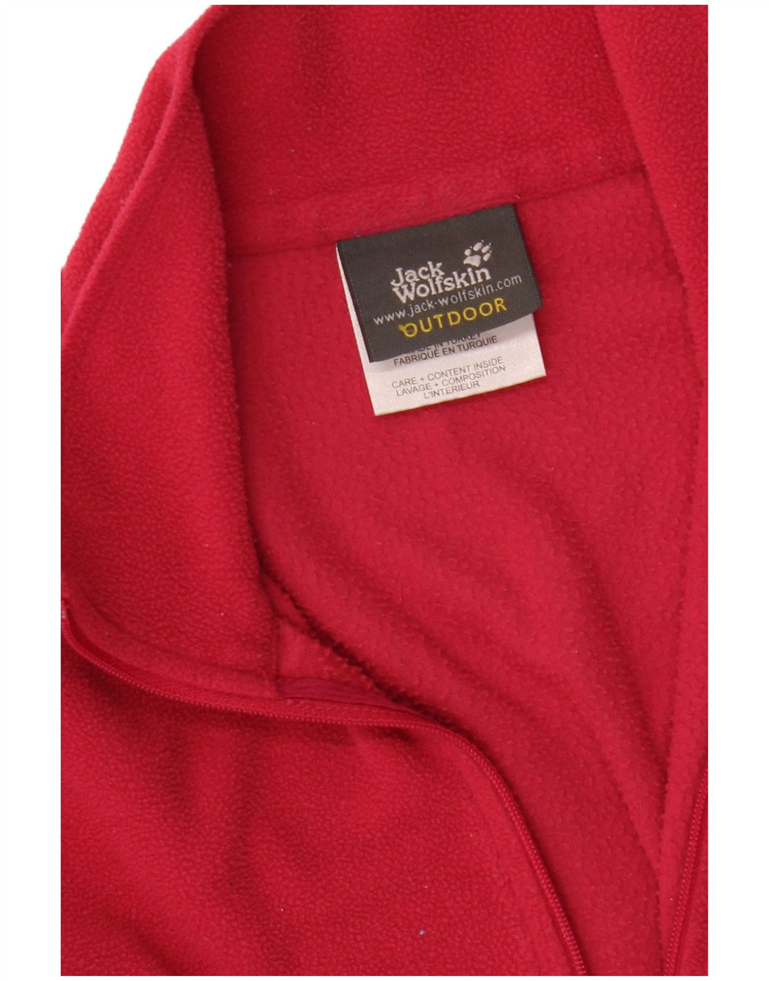 Jack Wolfskin Jersey de forro polar con cuello y cremallera para mujer UK 12/14 Poliéster rosa medio