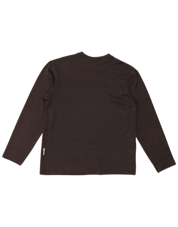 Gianfranco Ferre Top Mujer Manga Larga UK 40 XL Negro