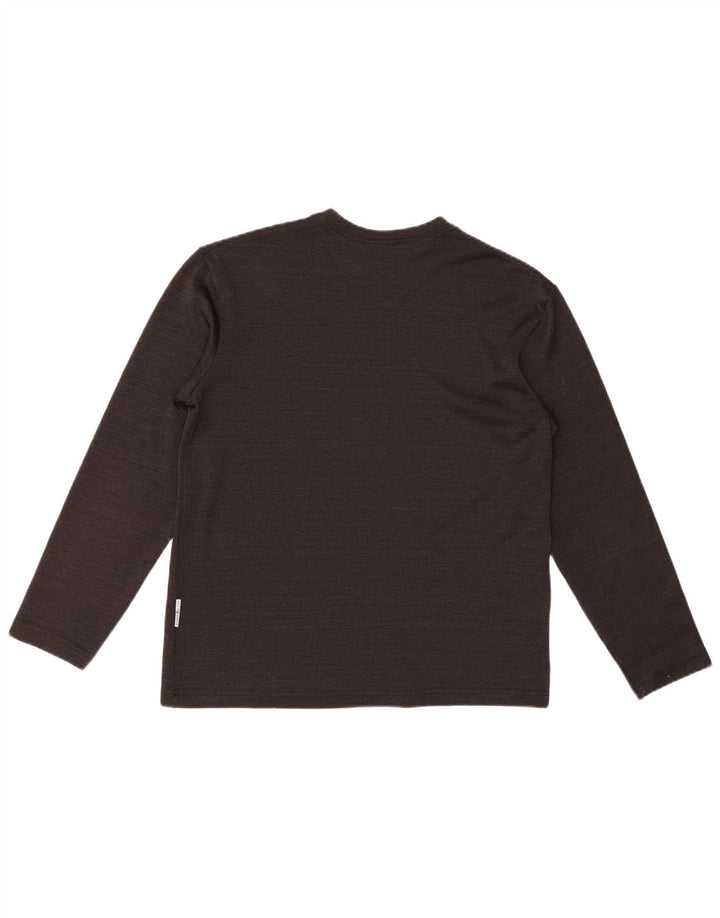 Gianfranco Ferre Top Mujer Manga Larga UK 40 XL Negro