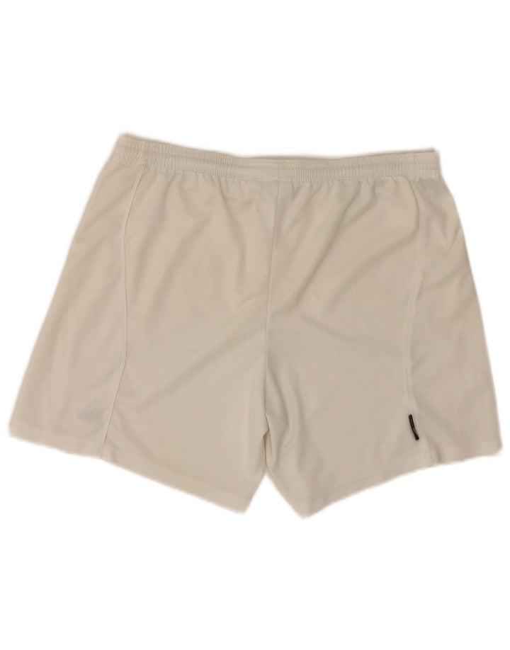 Pantalón Corto Deportivo Adidas Hombre Medio Blanco Poliéster