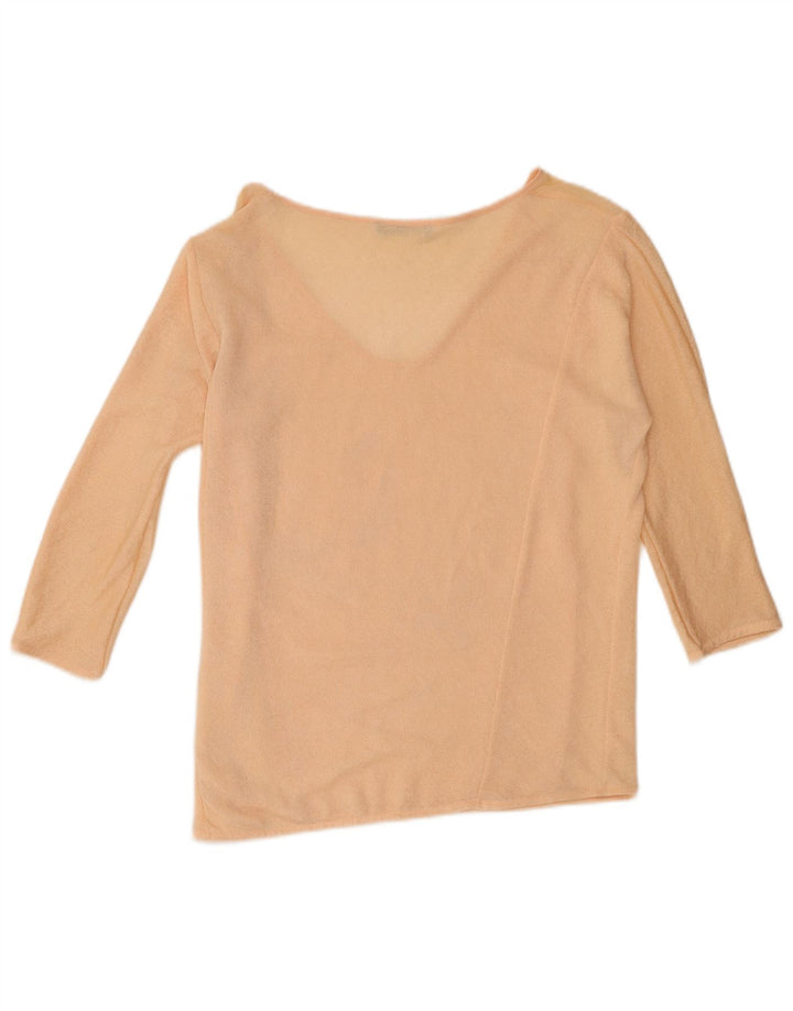 Zara Mujer Top Manga 3/4 UK 44 Poliéster Rosa Medio