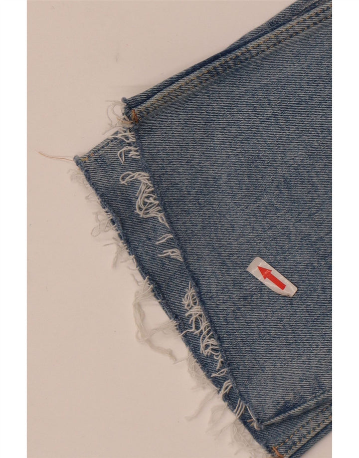 Zara Mujer Crop Bootcut Jeans EU 38 Small W28 L25 Azul