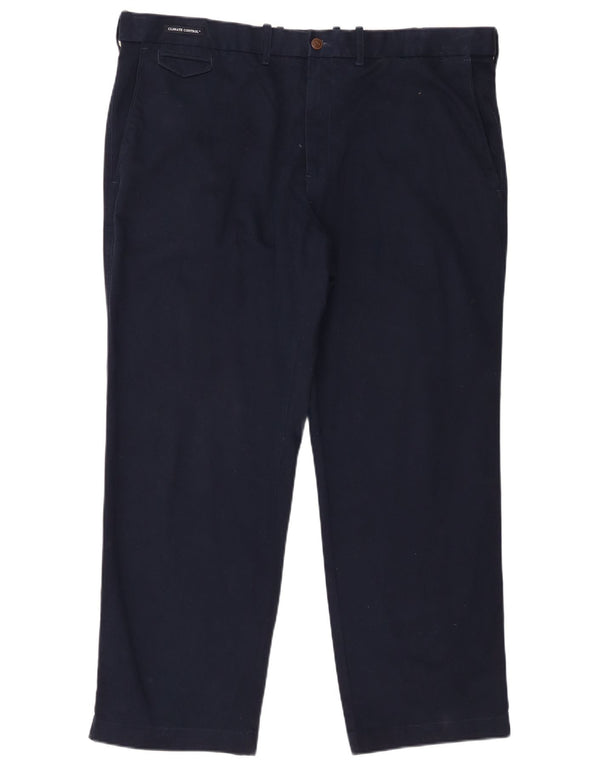 Marks & Spencer Pantalón chino recto azul Harbor para hombre W42 L29 Azul marino